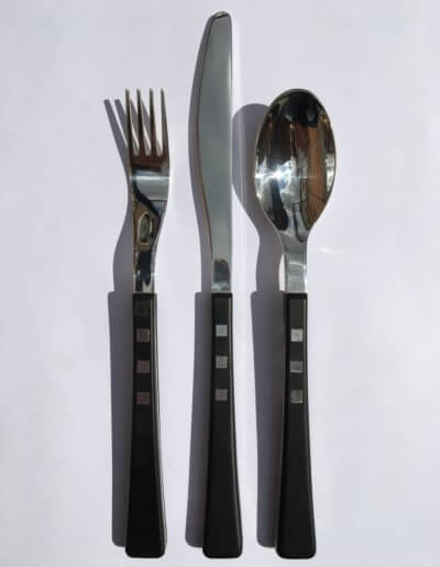 "Pixel" cutlery set. Private client. 2006